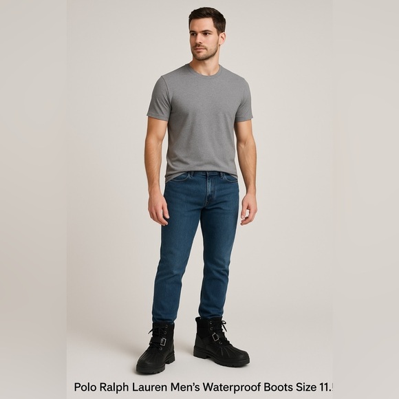 1706- Polo Ralph Lauren Men's Waterproof Boots Size 11 D NWT - Picture 1 of 13